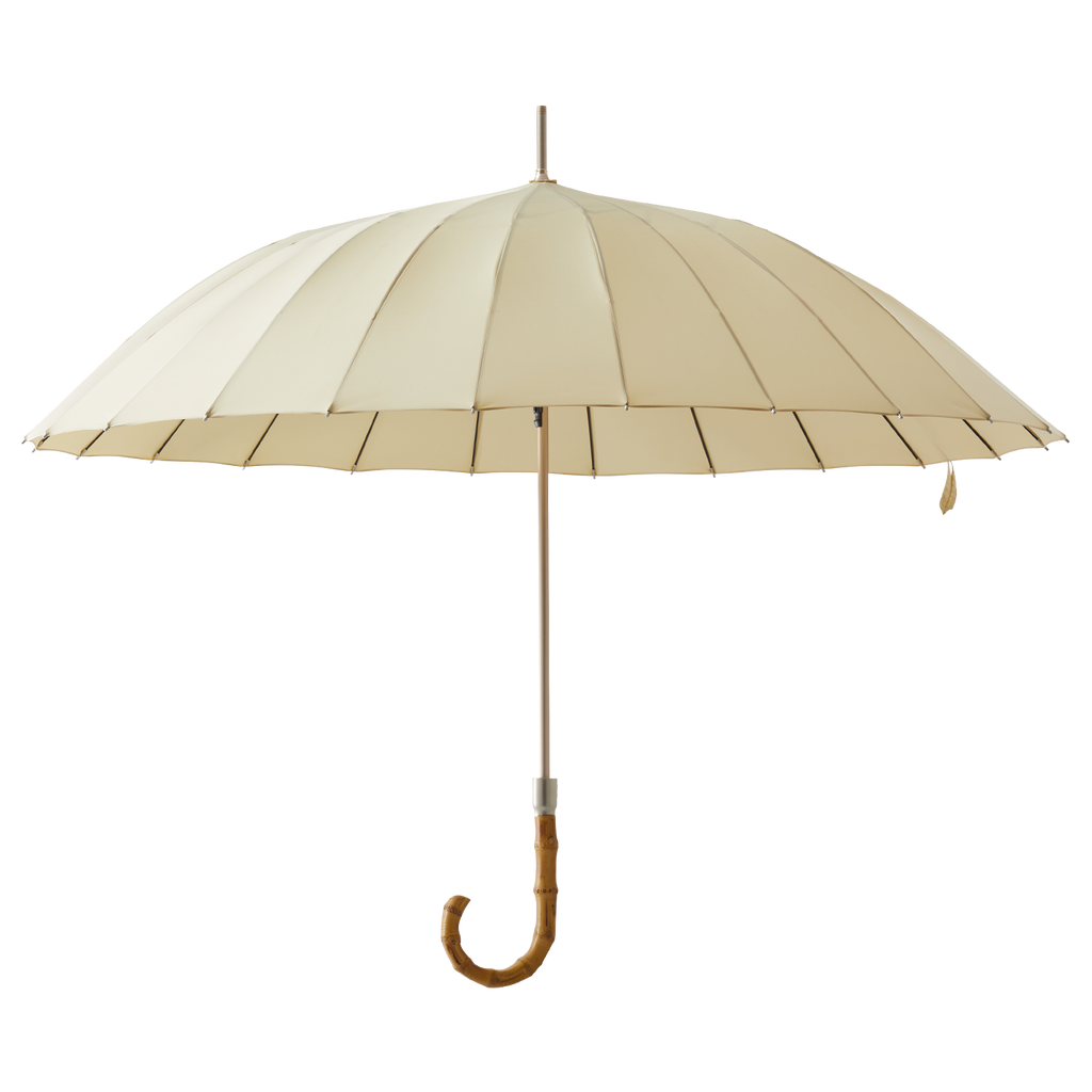 24-Rib Automatic Bamboo Umbrella