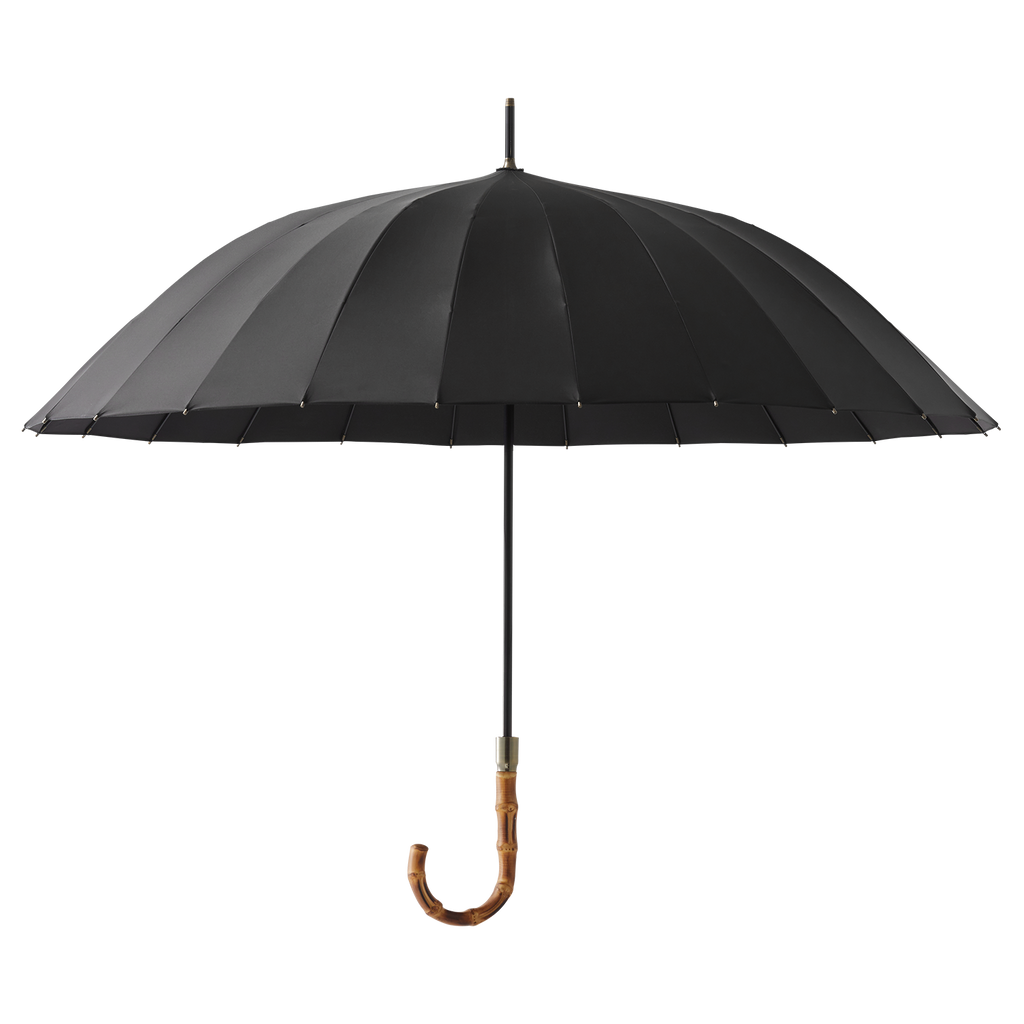 24-Rib Automatic Bamboo Umbrella